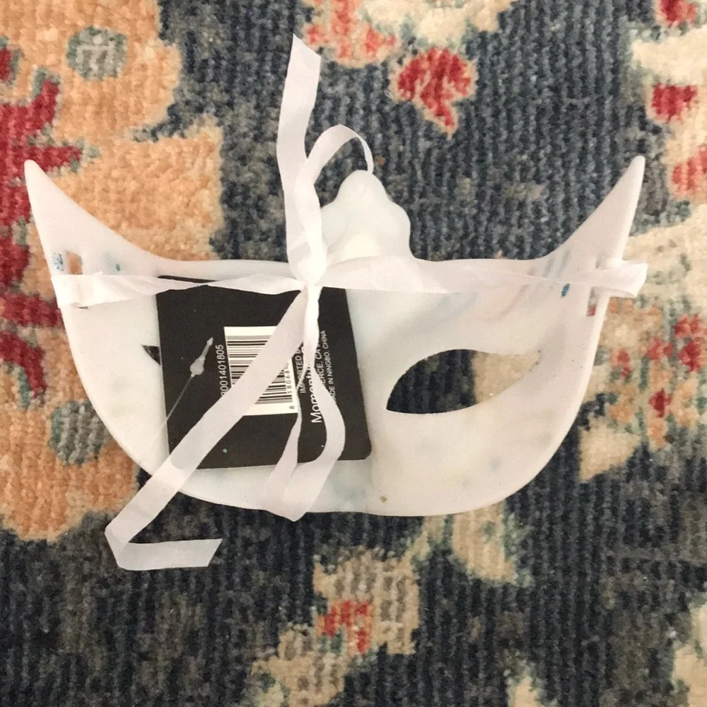 Glitter and Jeweled Masquerade Mask